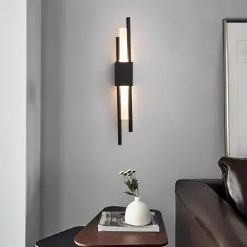 2021 Modernus, Stilingas Bronzos Aukso Ir Juodos spalvos 50cm Pipe LED Sienos Lempa gyvenamojo Kambario, Prieškambario, Koridoriaus, Miegamojo Sconces Šviesos Šviestuvas