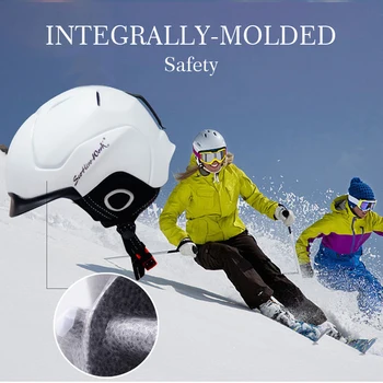 TWTOPSE Vyrų, Moterų Slidinėjimo Snowboard Šalmas Žiemos Saugos Vientisai-suformuoti Ultralight Šalmas Slidinėjimui Snieglenčių, Riedlenčių Sportas Šalmas