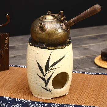 Japonijos grynas rankų darbo sutirštės vario virdulys virimo arbatinukas pusėje rankena retro vario violetinė arbatos puodą vandens virdulys 450ml