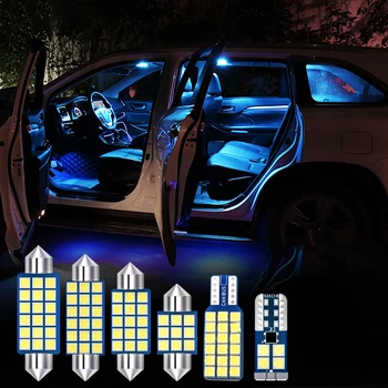 3x Klaidų 12v LED Lemputes Rinkinio Automobilio Salono Skaitymo Lempos bagažo skyriaus Apšvietimas Ford Fiesta MK7 2010 2011 2012 2013 Priedai