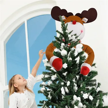 Naujųjų Metų 2021 Dovanos Kalėdų Medžio Dekoro Santa Sniego Briedžių Apkabinti Medį Lėlės Kalėdų Dekoracijas namams Gimdymo Navidad Papuošalai