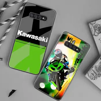 HUAGETOP Japonų gamintojas Kawasaki moto Telefono dėklas, Padengti Grūdinto Stiklo Samsung S20 Plius S7 S8 S9 S10 Plus Pastaba 8 9 10 Plius