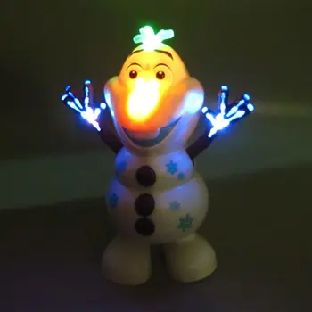 Sušaldyti Šokių Sniego Olaf Robotas Su Muzikos Led Žibintuvėlis Elektros Veiksmų Skaičius, Modelį, Vaikai Žaislų Animatronics Statulėlės