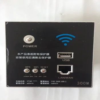 300M Sienos Įtaisytą Wireless AP Router Kartotuvas Stiprintuvas USB Įkrovimo lizdas 1000mA Išėjimo Akrilo Skydelis Su RESET WIFI WPS