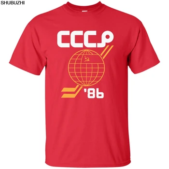Sovietų sąjungos, rusijos ledo Ritulio, Red Army, SSSR, CCCP, 1986, T-Shirt Cool Atsitiktinis pasididžiavimas marškinėliai vyrams Unisex Naujas Mados marškinėlius sbz1040