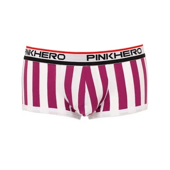 2020 Prekės Pink Herojus Mens Kelnės Dryžuotas Boksininkų Vyrų kelnaites Seksualus Vyrų Apatiniai Vyrams Cueca Masculina Boksininkas Homme