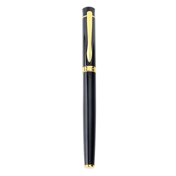 Jinhao Prekės Labai geras Fontanas Pen 0.38 mm Finansų Patarimas Iraurita Aukso Įrašą Metalo Matinė Juoda Rašymo, Rašikliai Office Mokykla