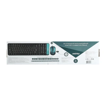 Smartbuy 222358ag-K klaviatūros ir pelės rinkinys, wireless, USB, black 2987151