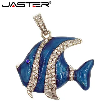 JASTER Mados kūrybos kristalų žuvų USB 