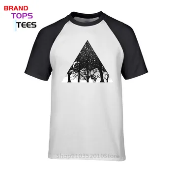 Juokinga, Trikampio Dizaino MTB Dviratį marškinėliai vyrams Kalnų Dviratininkas Juoda Medžių T-shirt 2020 Naujausias Mados BMX Dviračių Viršūnes Tees