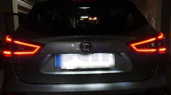 Canbus Vaiskiai Balta Automobilio LED Priekiniai Rūko žibintai + Atvirkštinės +Parkavimo +Licencijos numerio apšvietimo Lemputės Lemputė Nissan Qashqai J10 J11 (2007-2020)