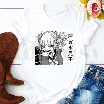 Boku No Hero Mano Mokslo Deku Bakugou Anime Moterų Marškinėliai Harajuku Moterų trumpomis Rankovėmis T-shirt Vasaros Marškinėlius Drabužiai