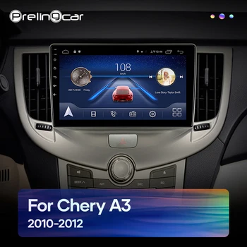 4G LTE Android 9.0 automobilių gps multimedia vaizdo radijo grotuvą į prietaisų skydelį Chery A3 2010-2012 metų navigacijos stereo
