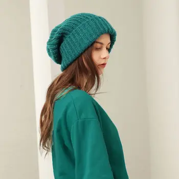 Vilnonių skrybėlę, mezgimo virbalai, skrybėlę, ausų apsaugos šiltas veido mažas rudens ir žiemos gaubtu minkšta ir odos draugiškas
