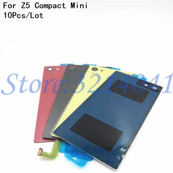 10vnt/Daug Galinio Stiklo Baterijos Durų Būsto Galiniai Galinio Dangtelio Z5 Mini Pakeitimo Sony Xperia Z5 Kompaktiškas E5803 E5823+NFC