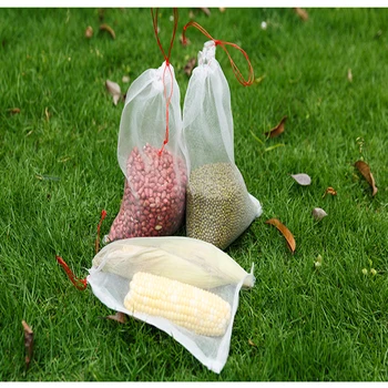 100vnt Nailono akių maišą sėklų maišelį sėklų mirkymas maišelį drakonas vaisių krepšys vynuogių vaisių pakavimo vaisius medžio, vabzdžių kontrolės paukščių ju krepšys