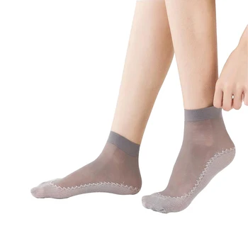 MEILEIYA 10 porų/maišas Naujas Moterų kojinės Aksomo, Šilko Moterų Vasarą Kojinės Kokybės Minkštas Medvilnės Apačioje Wicking neslidūs Kojinių