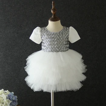 Naujas stilius, kūdikių, jubiliejų, gimtadienio puotą, siuvinėta suknelė gėlių mergaitė Princesė pirmasis šokio spektaklis suknelė