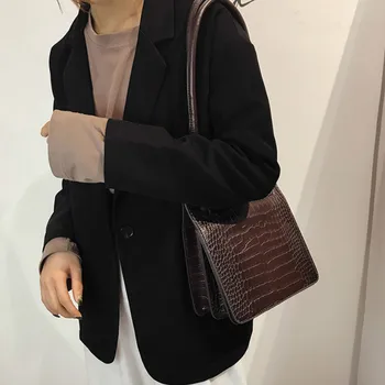 Moterų maišas PU piniginės Derliaus Kietas pečių maišą Euro-Amerikietiško stiliaus prabanga rankinės moterims, krepšiai dizaineris moterų maišelį, didelės talpos