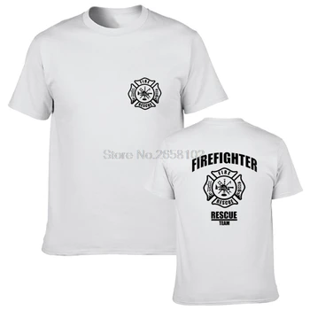 Naujas Ugniagesiai Gelbėjimo T-marškinėliai Vyrams, Moterims Policijos Juokinga Medvilnės Atsitiktinis Trumpas Rankovės O Neck T Shirt Tees Viršūnės