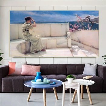Citon Lawrence Alma-Tadema《Lūkesčius》Drobė, Aliejus, Tapyba Meno kūrinius Nuotrauką Šiuolaikinės Sienų Dekoras Namų kambarį Apdaila
