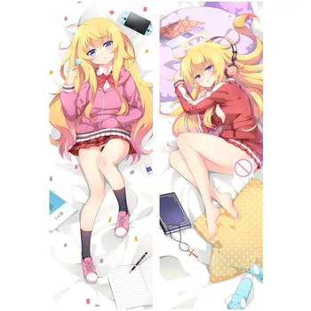 Naujas Atvykimo Anime Gabriel DropOut pagalvių užvalkalus Dakimakura Atveju Seksuali mergina 3D dvipusis Patalynės Kūno Hugging užvalkalas GD02A