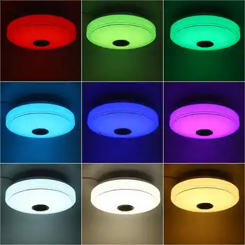 Šiuolaikinių LED Lubų Šviesos 72W RGB Namų apšvietimo APP 