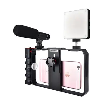 Yelangu Pro Išmaniojo telefono Vaizdo Įrenginys Kino Atveju Telefonas, Vaizdo Stabilizatorius su šlapia Danga Mount 