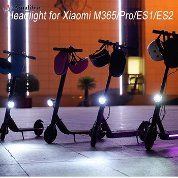 Motoroleris Šviesos Xiaomi M365 Pro priekinis žibintas LED Reguliuojamas Priekinis Žibintas Saugos Perspėjimo Lemputė Ninebot Es2 Es1 Motorolerių Dalys