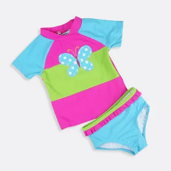 Naujagimis Kūdikis Bikini Rinkiniai Mergina maudymosi kostiumėlį Kūdikių Maudymosi Kostiumai Vasarą Mergaitėms Dviejų dalių maudymosi Kostiumėliai Paplūdimio Šortai marškinėliai
