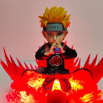 Naruto Shippuden Skausmas Akatsuki Rinnegan Pein PVC Veiksmų Skaičius, Anime Naruto Skausmas Chibaku Tensei Kolekcines Modelis Žaislas 19cm