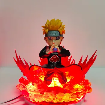 Naruto Shippuden Skausmas Akatsuki Rinnegan Pein PVC Veiksmų Skaičius, Anime Naruto Skausmas Chibaku Tensei Kolekcines Modelis Žaislas 19cm
