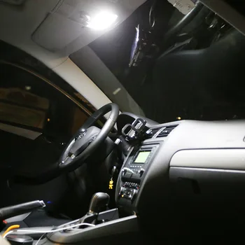 17pcs Balta Klaida Nemokama Automobilių LED Lemputės Skaitymui Dome Žemėlapis bagažo skyriaus Duris Šviesos Interjero Rinkinys 2009-2016 Renault Scenic III 3 MK3