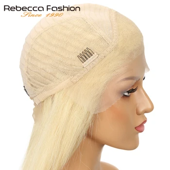 Rebecca 613 Blond Nėriniai Priekiniai Perukas Su Kūdikių Plaukus Remy Brazilijos Tiesiai Žmogaus Plaukų 613 Priekinio Perukai 14-18 Cm 150% Tankis
