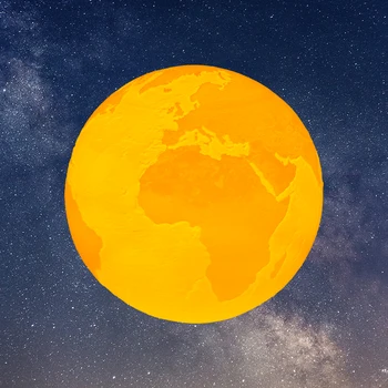 Rambery Mėnulio lempos 3d spausdinimo žemę mėnulio šviesos Recharg naktį šviesos diodų (LED šviesos 2colors touch namų Dekoro Kūrybos dovana