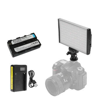 Pro-Ultra plonas Bi-color 3200K-5600K 144pcs LED Šviesos Fill-in-camera grupė Lempa Canon Nikon Sony DSLR