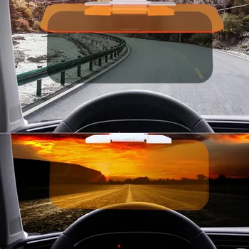 HD Automobilio saulės skydelis Stabdžių Saulės Apakinti Akiniai dieną ir naktį du viename antiglare automobilių veidrodėliai saulės skydelis Apversti Žemyn Aiškus Vaizdas