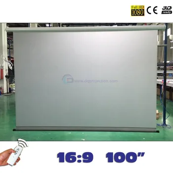 100 colių 16:9 Galiniai Variklio projektoriaus Ekrane Elektros Projektorių Ekranai pantalla proyeccion LED LCD HD Projektoriai