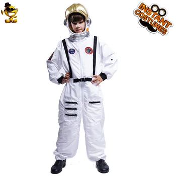 Astronautų Kostiumas Vaikams Gimtadienio Dovana Mergaitė Berniukas Unisex Erdvę Kostiumas Vaidmenų Vaikas Astronautas Jumsuit su Šalmas