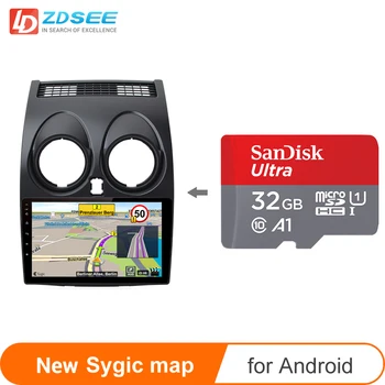 32GB GPS Sygic žemėlapis Nissan Qashqai automobilio radijo 