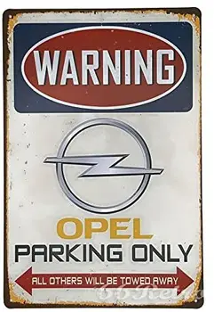 66Retro Opel automobilių Stovėjimo aikštelė-Tik Vintage Retro Metalo Skardos Ženklas, Sienos Dekoratyvinis Ženklas, 20cm x 30cm