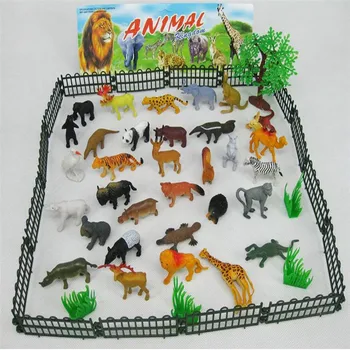 53 vnt/set Mini Gyvūnų Pasaulyje Zoologijos sodas Modelio Paveikslas Veiksmų Žaislų Rinkinys Animacinių filmų Modeliavimas Gyvūnų Puikus Plastiko Surinkimo Žaislas Vaikams