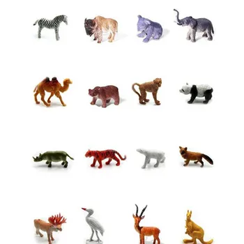53 vnt/set Mini Gyvūnų Pasaulyje Zoologijos sodas Modelio Paveikslas Veiksmų Žaislų Rinkinys Animacinių filmų Modeliavimas Gyvūnų Puikus Plastiko Surinkimo Žaislas Vaikams