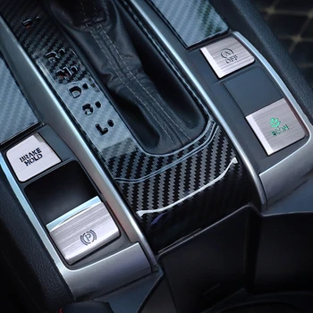 4 Vnt. Įrankių Mygtuką Lipdukai EPB ECO Mygtuką Apdailos Priedai Aliuminio Lydinio Blizgančiais Honda Civic 2018 m. 2019 m. 2016 m. 2017 m.