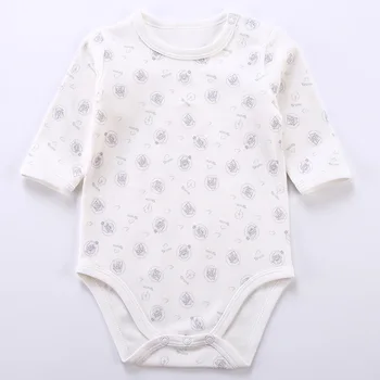 Kūdikių drabužiai bodysuit medvilnės baby berniukas mergaičių drabužius jumpsuit vaikai ilgai sleevse apvalios kaklo baby kombinezonas medvilnė
