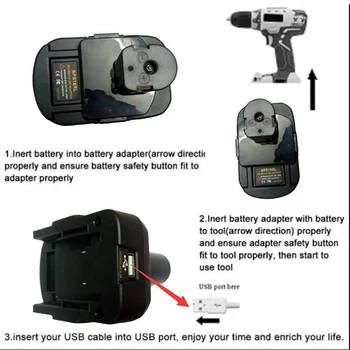 BPS18RL Baterijos Adapteris /Stanley/Porter Kabelis 20V Ličio Baterija Naudojama Konvertuoti dėl Ryobi 18V P108