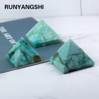 Runyangshi 1pc 30-50mm Gamtos Tianhe akmens Kristalų Poliruoti piramidės Pavyzdys Gijimo Namų stalo apdailos