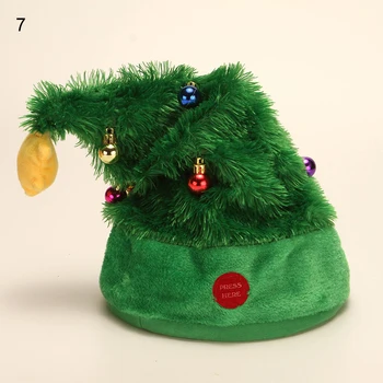 Kalėdų Skrybėlę Elementai, Elektriniai Skrybėlę Dainavimo Kepurės Su Muzika Mielas Pliušinis Žaislas Kalėdų Dovanų Šalis naujieji Metai Apdaila