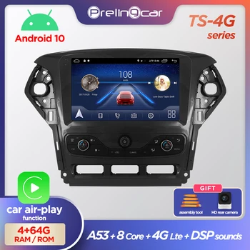 Prelingcar Android 10.0 NE DVD 2-Din Automobilio Radijo Multimedia Vaizdo Grotuvas, Navigacija, GPS Ford Mondeo 2010-M. Octa-Core 4G