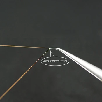Jyrkior Ultra Tikslumo Šuolis Linijos Pincetu Įrašą 0.02 mm Fly Line Titano Lydinio Pincetu iPhone Plokštę PCB Remonto Įrankiai
